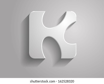 Icon of Letter. The font is developed by me
