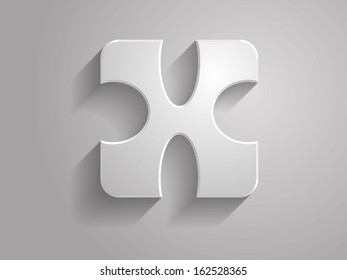 Icon of Letter. The font is developed by me