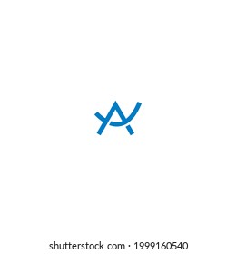 Un diseño de icono y logotipo de letras