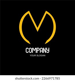 icon Letter M simple, unique, creative . Vector illustration