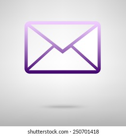 icon of letter. Vector illustration