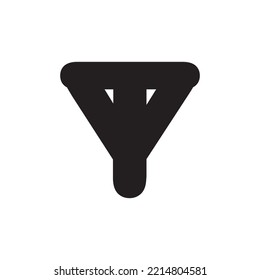 icon letter Y and bull.