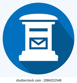 Cuadro de iconos - Estilo de sombra larga, ilustración simple, trazo editable, vector de plantilla de diseño, bueno para impresiones, carteles, anuncios, anuncios, gráficos de información, etc.