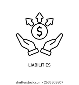 Icon a liabilities, isolated against a clean background.