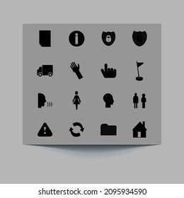 Biblioteca de iconos, icono y símbolo con eps10.