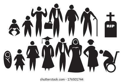 8,549 Life Stages Human Images, Stock Photos & Vectors | Shutterstock