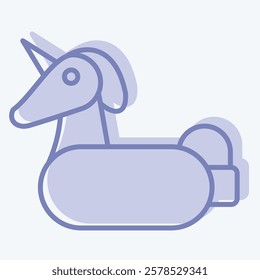Icon Life Saver. related to Summer symbol. two tone style. design editable