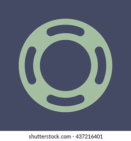 Icon of Lifebuoy Ring. Eps-10.