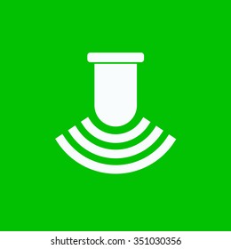 Icon of Li-Fi wireless internet technology, vector illustration