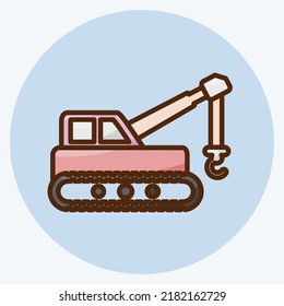 Icon Lifter. suitable for Education symbol. flat style. simple design editable. design template vector. simple illustration