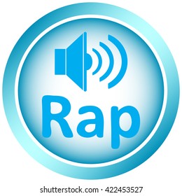 Icon light blue ring loudspeaker
