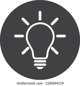 icon light bulb, idea