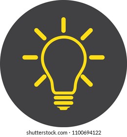icon light bulb, idea