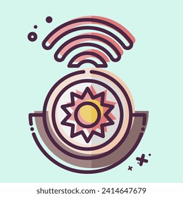 Icon Light Detection Sensor. related to Smart Home symbol. MBE style. simple design editable. simple illustration