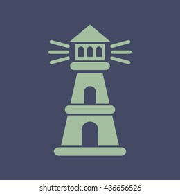 Icon of Light House. Eps-10.