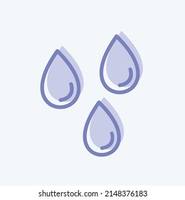 Icon Light Rain. suitable for Spring symbol. two tone style. simple design editable. design template vector. simple symbol illustration
