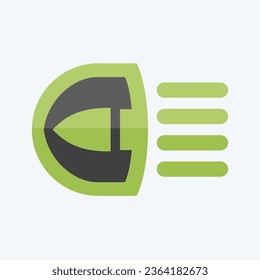 Icon Light. related to Car ,Automotive symbol. flat style. simple design editable. simple illustration