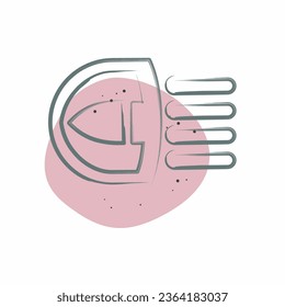 Icon Light. related to Car ,Automotive symbol. Color Spot Style. simple design editable. simple illustration