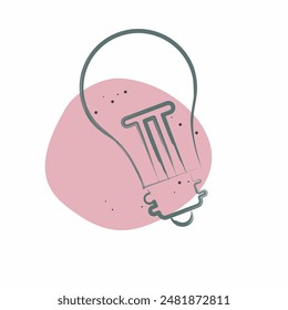 Icon Light. related to Office symbol. Color Spot Style. simple design illustration