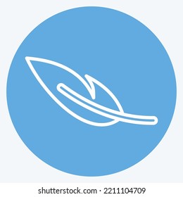 Icon Light Weight. suitable for sportswear symbol. blue eyes style. simple design editable. design template vector. simple illustration