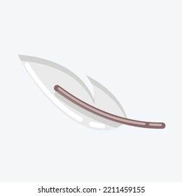 Icon Light Weight. suitable for sportswear symbol. flat style. simple design editable. design template vector. simple illustration