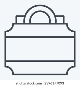 Icon Lightbox. related to Theatre Gradient symbol. line style. simple design editable. simple illustration