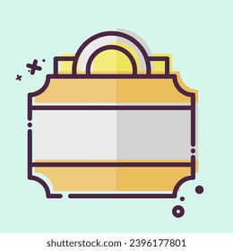 Icon Lightbox. related to Theatre Gradient symbol. MBE style. simple design editable. simple illustration
