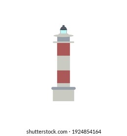 icon of lighthouse on white background