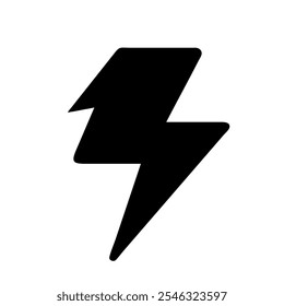 Icono de un rayo, que simboliza la energía, la electricidad o la energía.