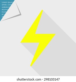 Icon of lightning sign