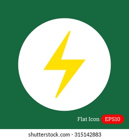 Icon of lightning sign