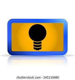 Icon lights. Lightbulb icon. Isolated on white background. Specular reflection. Made vector illustration