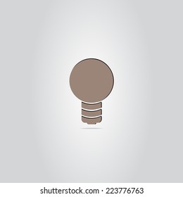 Icon lights on the background. Made in vector