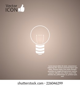 Icon lights on the background. Made in vector
