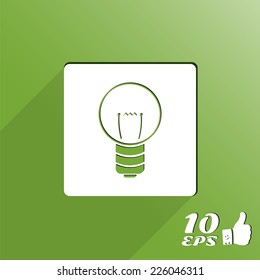 Icon lights on the background. Made in vector