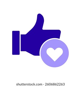 Icon a like, isolated against a clean background.