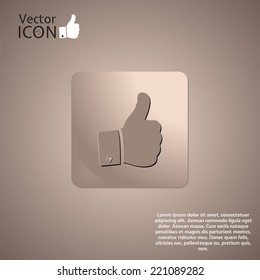 Icon like on the background. Made in vector