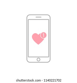 icon like on the screen of a smartphone. vector icon