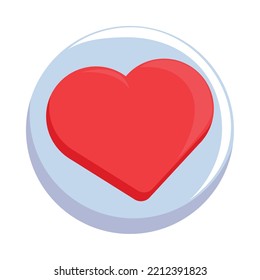 icon like social media on white background