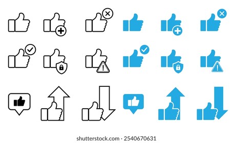 Icon Like Thumb Up Online Engagement Reaction