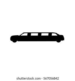 icon of limousine. vector illustration