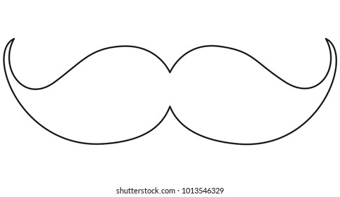 17,984 Mustache outline Images, Stock Photos & Vectors | Shutterstock