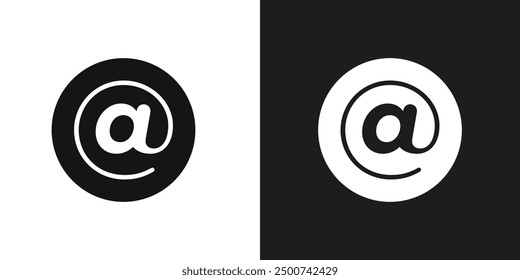 At icon line art vector