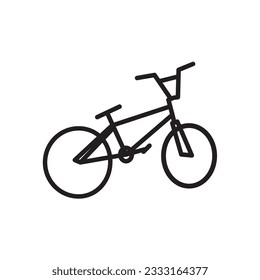 Icon line of Bicycle. Bike icon. BMX. Vector icon isolated on white background. Bicycle types icons set. Simple illustration bicycle types vector icons for web