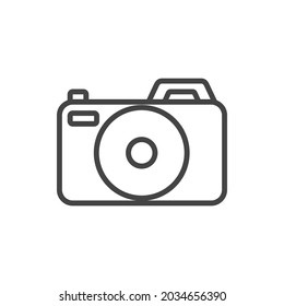 Icon line camera , Vector photo symbols lens