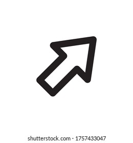 Icon line Cursor vector design