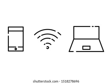 Icon Line Design Cartoon Style