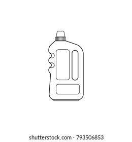 Icon line detergent bottle with handle laundry liquid 