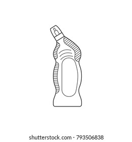 Icon line detergent bottle household utensils