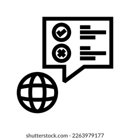 Icon Line, E-Learning, online learning. editable file.